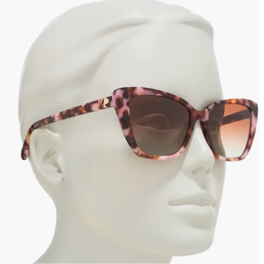 Kate Spade Pink and Brown Sunglasses with Gradient Lenses